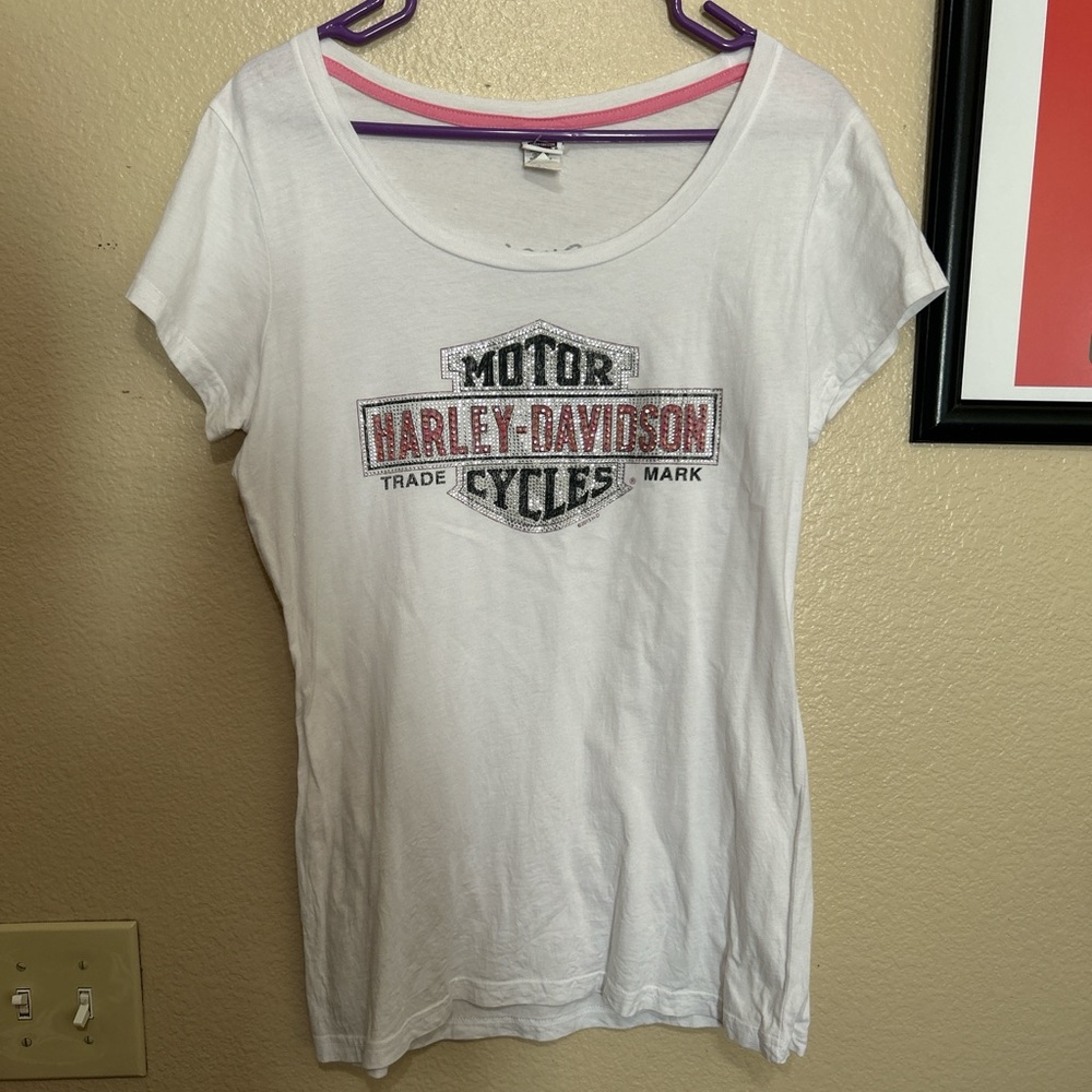 Harley-Davidson Women's White Graphic Tee